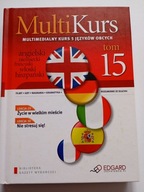 MultiKurs Multimedialny kurs 5 języków obcych książka + CD Tom 15 NOWA
