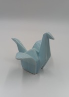 Ptak gołąb origami - śliczna figurka z porcelany - kolekcjonerska