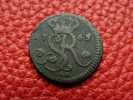 STANISŁAW AUGUST PONIATOWSKI - grosz 1765 VG pod monogramem
