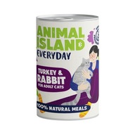 Animal Island Everyday Mokra karma dla kota indyk królik 400 g