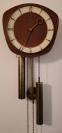 Stary pięknie zdobiony wiszący zegar wagowy Inex lata 50-70 sprawny