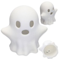 Świecznik HALLOWEEN DUCH Duszek ZJAWA – Biały Lampion na Tealighty LED