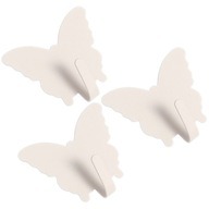 HACZYK SAMOPRZYLEPNY WIESZAK WIESZACZEK MOCNY UCHWYT HAK MOTYL BIAŁY 3 SZT.