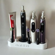 Organizer stojak na Szczoteczkę Oral-B iO 7 8 9 10 końcówki i 4 szczoteczki