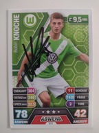 Karta topps match attax autograf Bundesliga Wolfsburg Robin Knoche
