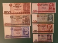 Niemcy DDR,NRD Banknoty 5 - 500 Marek