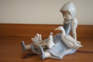 Lladro Figurka dziewczynki z gąskami DUŻA
