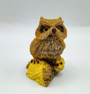 STARA figurka SOWA kolekcjonerska sówka na konarze