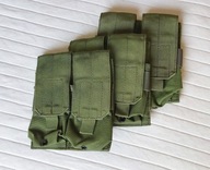 Zestaw 3 podwójnych ładownic MOLLE na magazynki do M4/M16 od G&P Olive