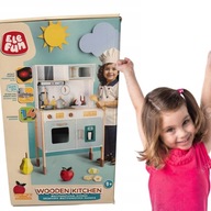 Elefun Kuchnia drewniana multifunkcyjna + akcesoria