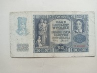Stary banknot 20 zł, - 1940 r