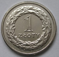 Polska 1 złoty 1993 - z oryginalnego woreczka bankowego NBP - stan 1 -
