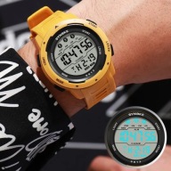 SYNOKE 9813 Yellow: Sportowy Zegarek dla Aktywnych Osób Cyfrowy Elektronik