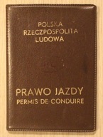 PRAWO JAZDY PERMIS DE CONDUIRE - STARA OKŁADKA NA DOKUMENT