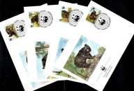Pakistan / 4 Koperty FDC / 758-761 ( WWF - Fauna - niedźwiedź czarny ) 89 r