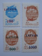 Łotwa - obiegowe - nadruk - Mi. 313-16 **