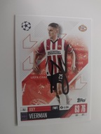 Karta topps matach autograf PSV Eindhoven Joey Veerman Europa League