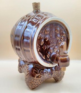 BECZKA z kranikiem POJEMNA 1,4 L ceramika VINTAGE