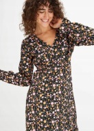 Tanio !_NOWA klasyczna WYSMUKLAJĄCA sukienka RAINBOW_wygodna WISKOZA r.46