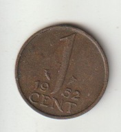 Holandia 1 cent 1952 ladny stan