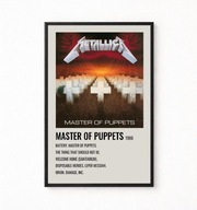 Plakat A4 z ramką METALLICA "MASTER OF PUPPETS" 21x29,7cm