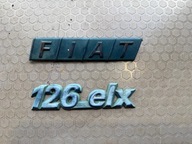 Emblemat Znaczek Logo napis FIAT 126 elx elegant ORYGINAŁ