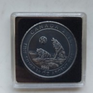 2 dolary 2016 r. Wyjące wilki - Kanada- srebro 999