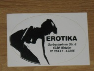 EROTIKA naklejka z PRL