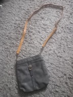 Szara torebka listonoszka ze skóry eco jak nowa