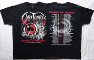 Obituary Cause of Death 35 lat Trasa USA Official T-Shirt koncert Wrocław