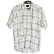 koszula biała niebieska beżowa