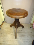 stary regulowany , obrotowy taboret do pianina