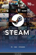 Karta podarunkowa Steam - 70 zł | Doładowanie