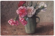 Goździki w Wazonie ok.1908r. Martwa Natura