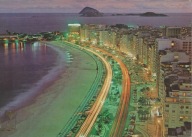 BRAZYLIA - RIO DE JANEIRO - COPACABANA - PLAŻA - Z LOTU PTAKA