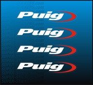 4x Naklejka Naprawcza z Logo PUIG Na Szybę Błotnik Owiewkę Crossa Ścigacz