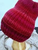 Czapka wełna akryl rękodzieło hand made