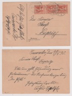Plebiscyt G.Śląsk karta korespondencyjna z Tarnowitz (Tarnowski Góry) 1920