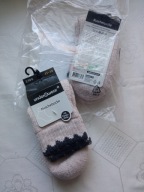 Dwupak Skarpetki grube z wełną z alpaki 35-38 beż