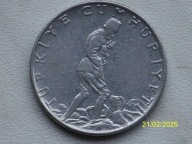 2 i 1/2 lira Turcja 1963 !!!Piękna moneta z grawerowanym rantem bcm!!