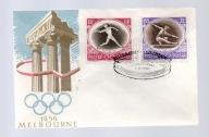 Koperta FDC XVI Letnie Igrzyska Olimpijskie w Melbourne1956r.