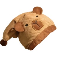 Turban RĘCZNIK Do Suszenia WŁOSÓW Kapibara BRĄZOWY Szybkoschnący CZEPEK