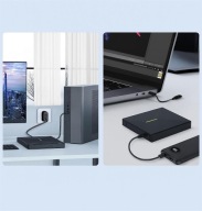 ORIGBELIE TP620 Zewnętrzny napęd CD DVD USB USB-C do Macbook HP DELL