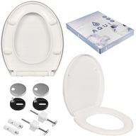 DESKA SEDESOWA WOLNOOPADAJĄCA UNIWERSALNA WYPINANA DO ŁAZIENKI WC BIAŁA