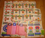 CEPELIA, papier pakowy 3 szt, torebki papierowe 8 szt, opakowania Prl