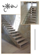 Schody drewniane z drewna TANIO dąb jesion sosna