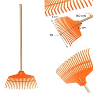 GRABIE BELGRIS OGRODOWE DO LIŚCI DO TRAWY LEKKIE MAŁE PLASTIKOWE WYGODA