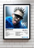 OKI „produkt47” | plakat A3 Prezent album rap ozdoba na ścianę