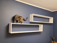 Duża półka drewniana sosna 120 cm ścienna – naturalny styl