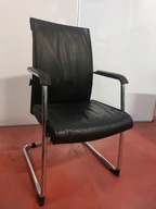 Fotel na płozach ATAL czarny